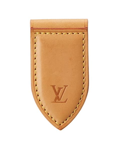 louis vuitton leather money clip.